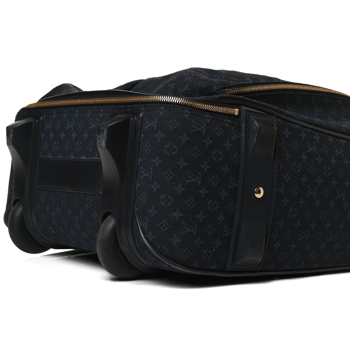 Mini Monogram Rolling Luggage Blue
