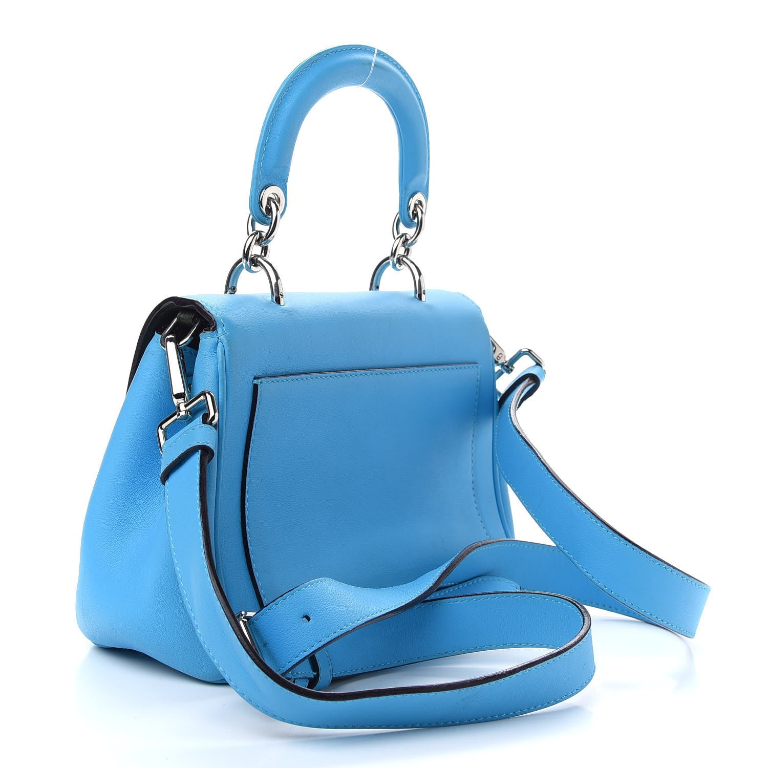 Christian Dior Smooth Calfskin Small Be Dior Flap Blue 3 of 10
