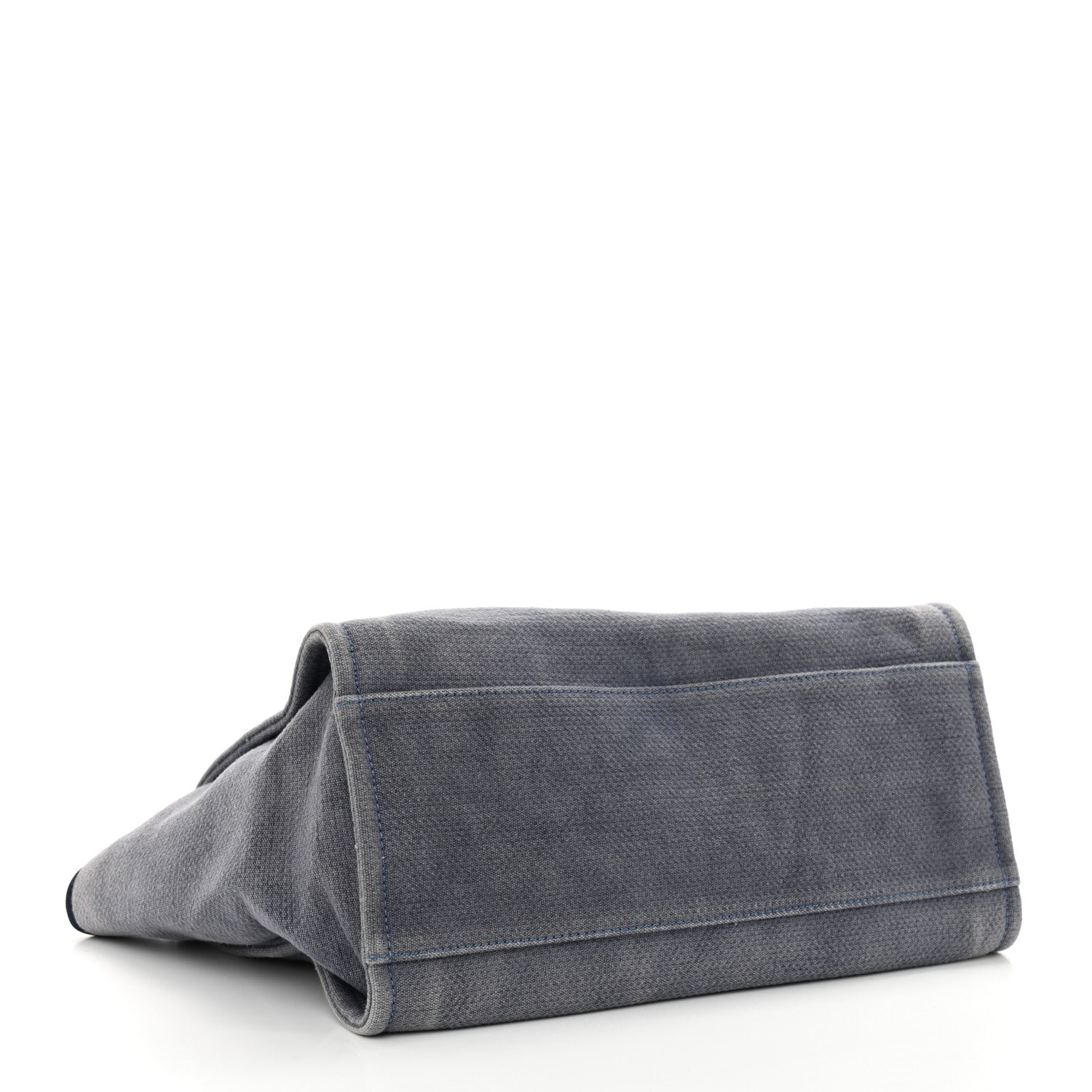 Chanel Canvas Deauville Large Tote Denim Blue 4 of 14