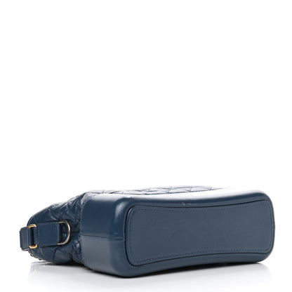 Chanel Aged Calfskin Quilted Medium Gabrielle Hobo Blue 3 of 5
