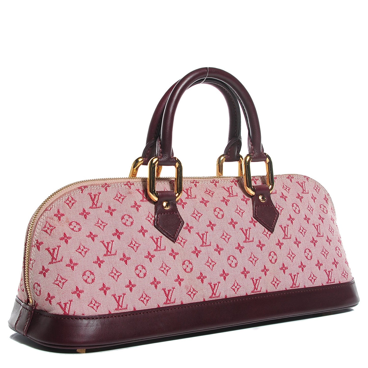 Mini Monogram Alma Long Cherry