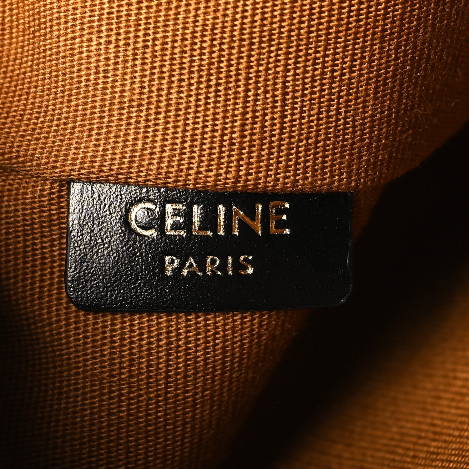 Celine Triomphe Canvas Pouch Black 6 of 7