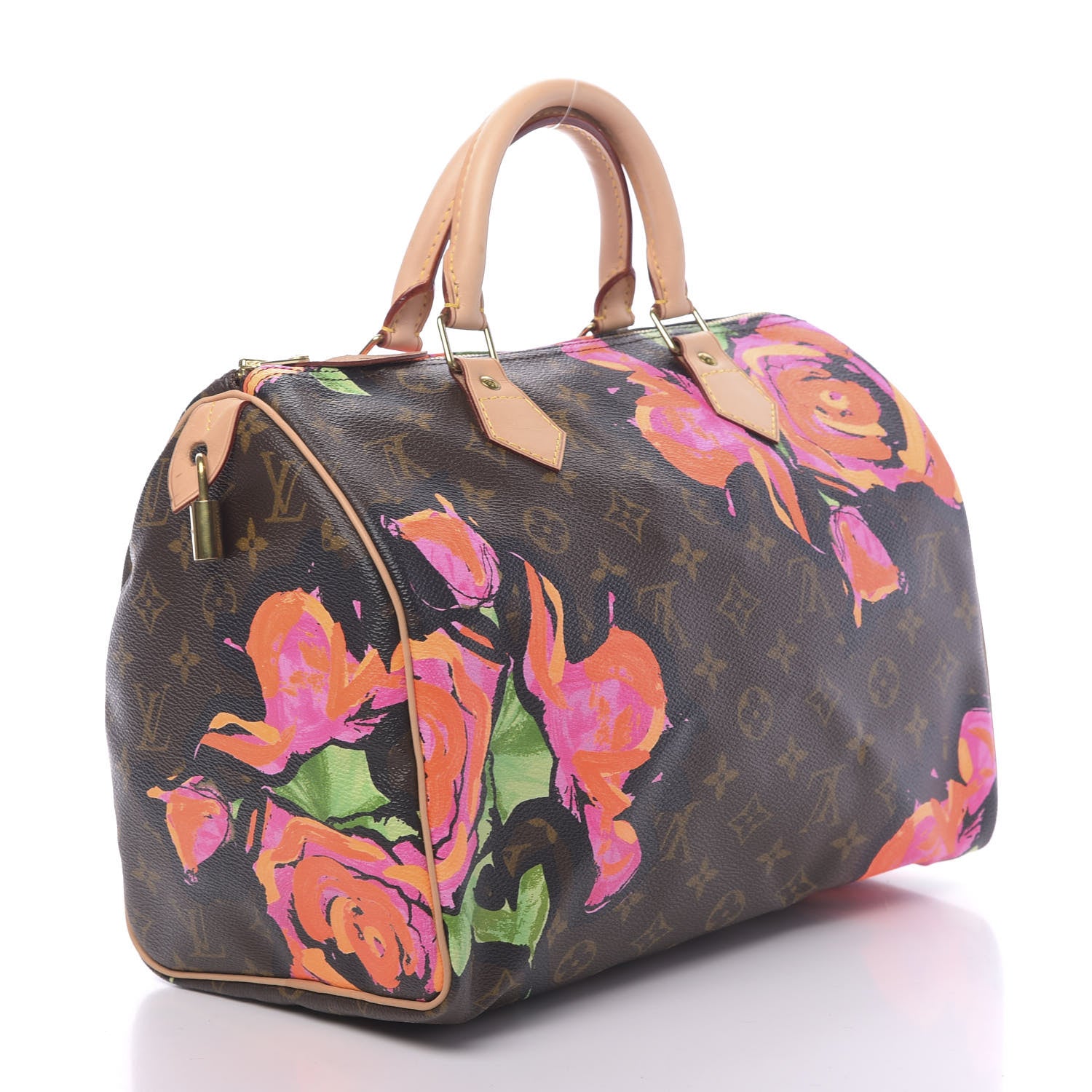 Louis Vuitton Monogram Roses Speedy 30 3 of 10