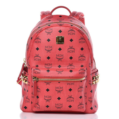 MCM Visetos Side Stud Small Stark Backpack Corail 10 of 10