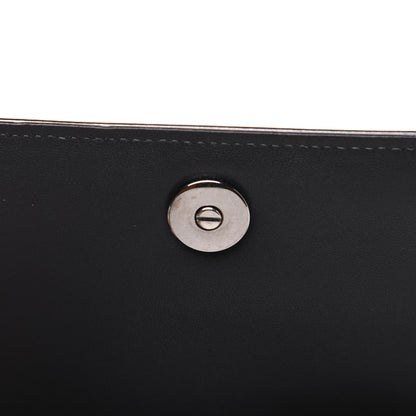 Christian Dior Metallic Patent Micro-Cannage Diorama Wallet on Chain Pouch Onyx Black 11 of 17