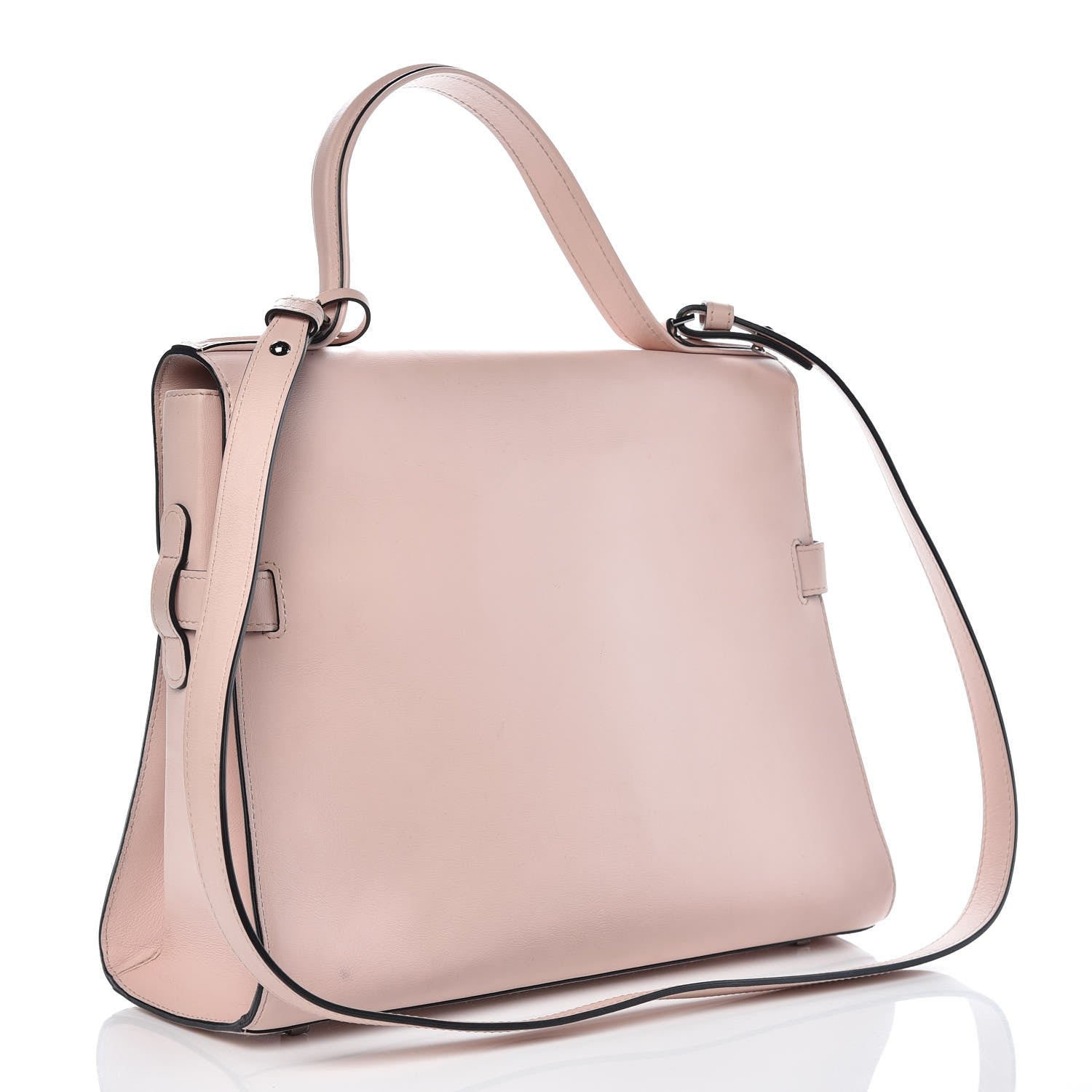 Delvaux Calfskin GM Tempete Satchel Nude 3 of 18
