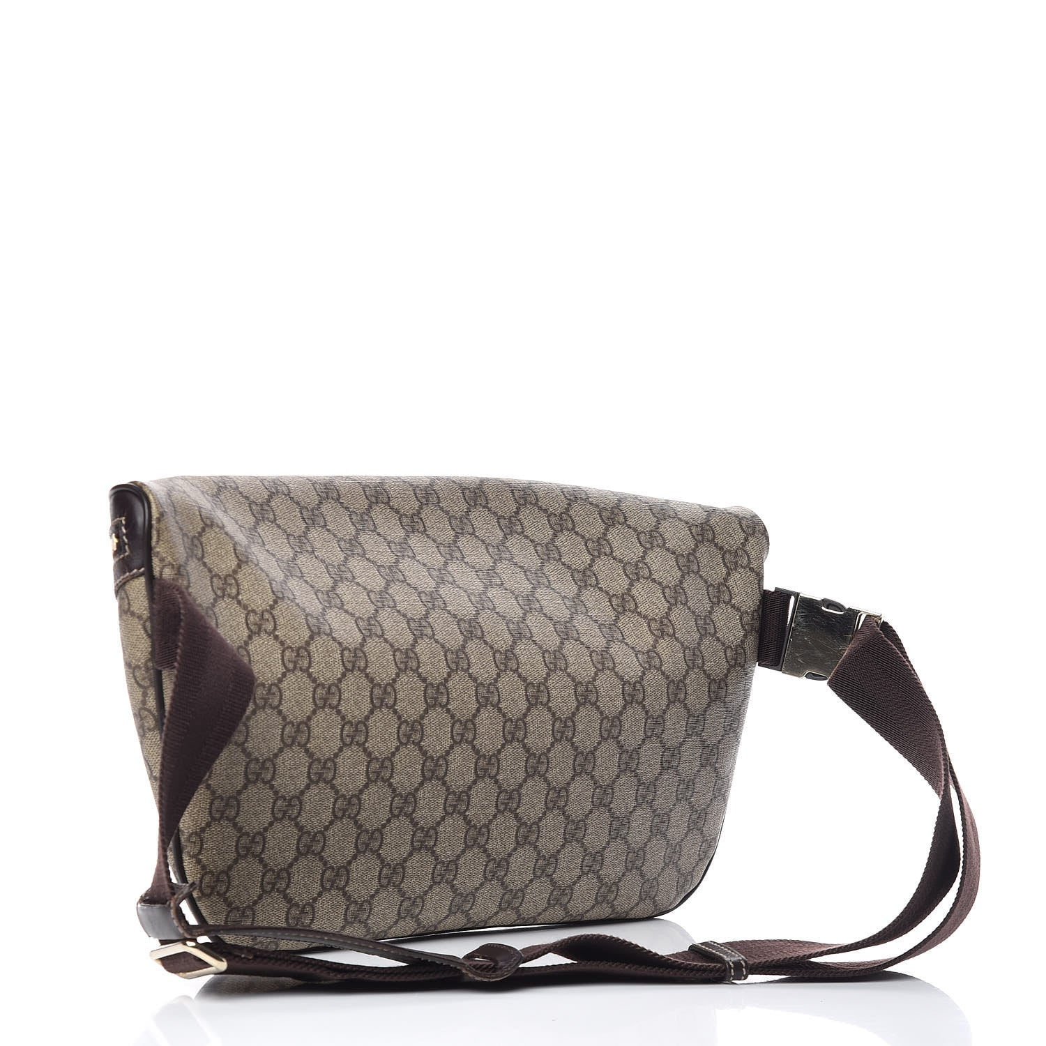 Gucci GG Supreme Monogram Belt Bag Dark Brown 3 of 10