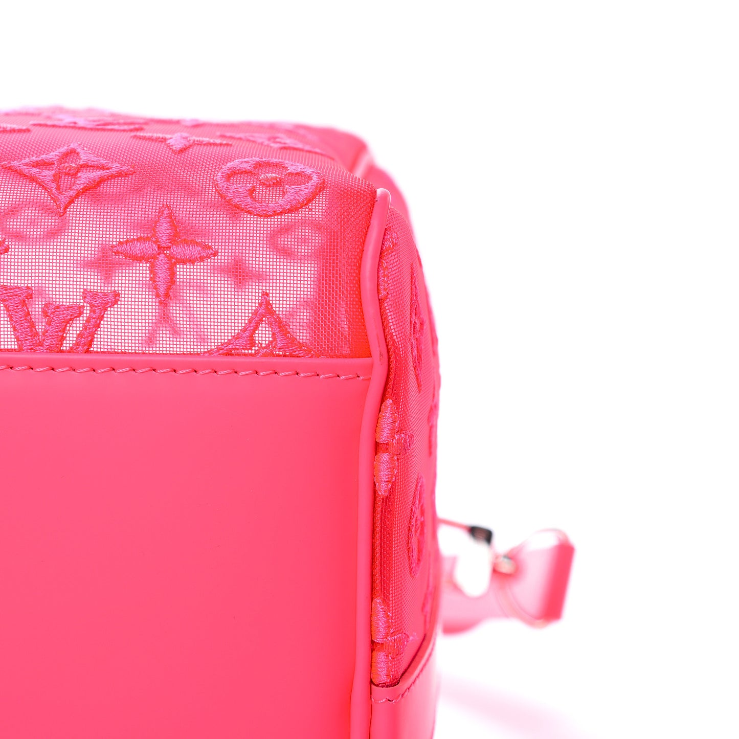 Monogram Fluo See Through Keepall Bandouliere 50 Rose