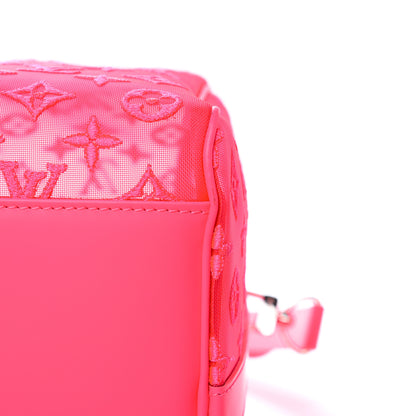Louis Vuitton Monogram Fluo See Through Keepall Bandouliere 50 Rose 10 of 10
