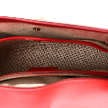 Gucci Monogram Ruinart Calfskin Medium Lady Web Shoulder Bag Beige Ebony Hibiscus Red 5 of 11