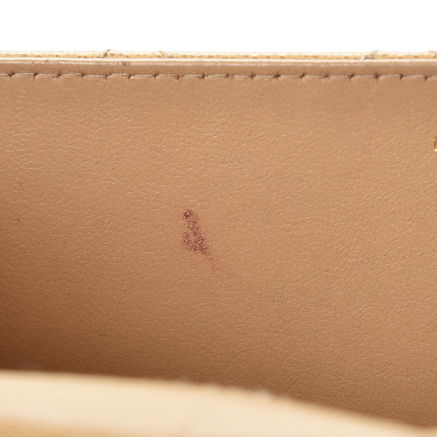 Caviar Stitched Jumbo Single Flap Beige