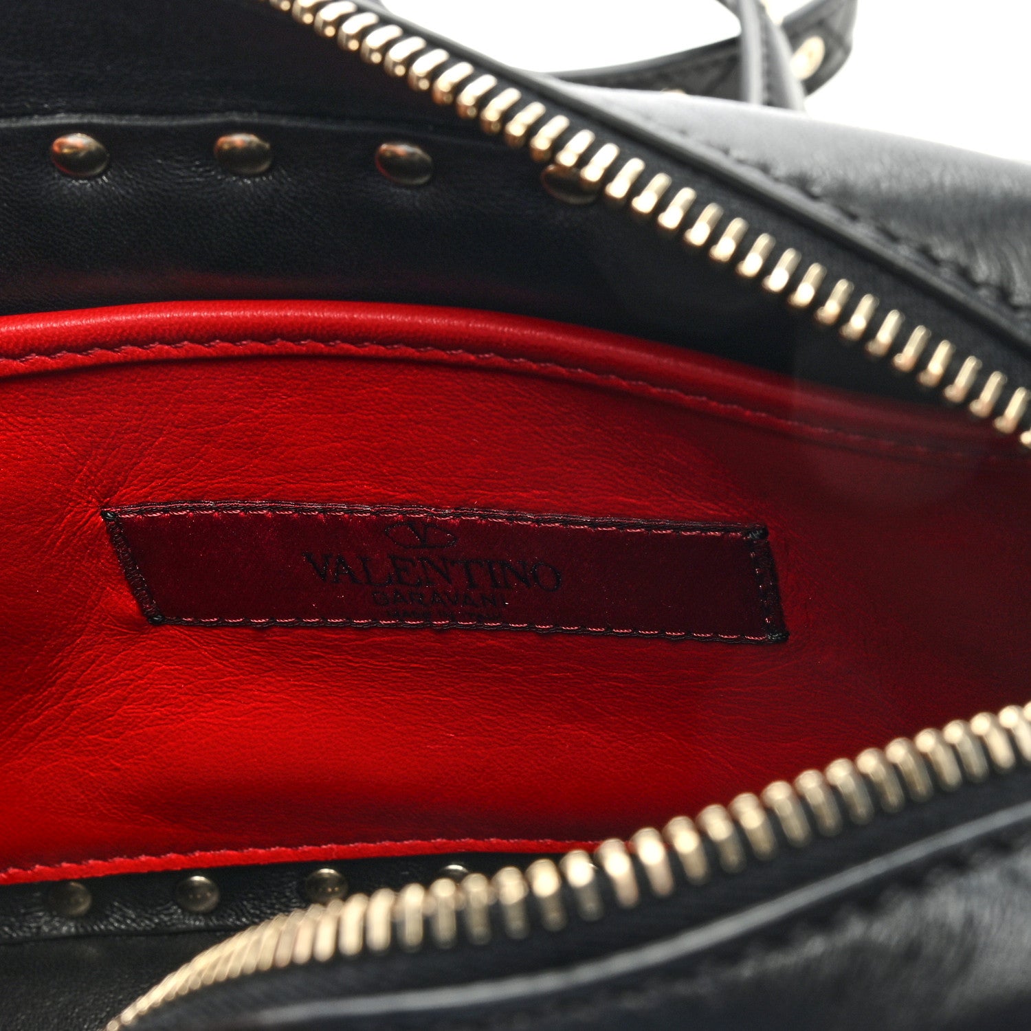 Valentino Garavani Nappa Rockstud Spike Camera Crossbody Bag Black 6 of 8