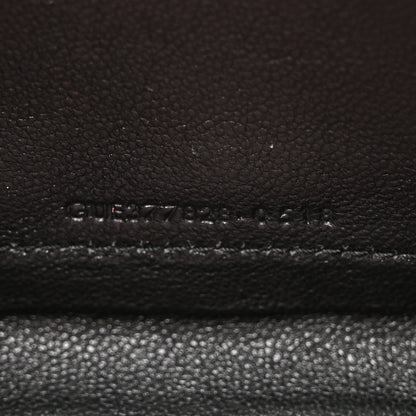 Saint Laurent Grain De Poudre Matelasse Chevron Monogram Chain Wallet Tender Pink 8 of 13