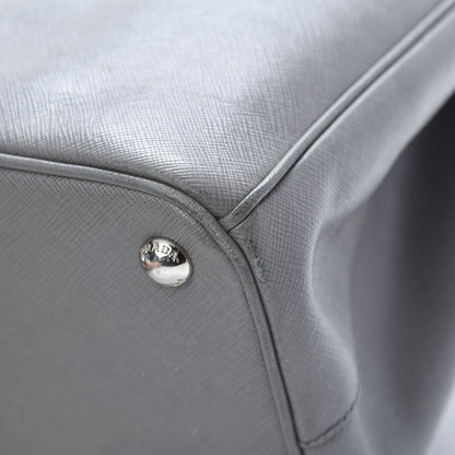 Prada Saffiano Medium Galleria Double Zip Tote Marmo 12 of 19