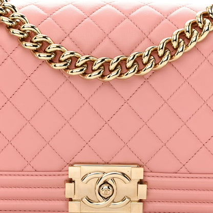 Chanel Calfskin Quilted Medium Boy Flap Pink 8 of 12