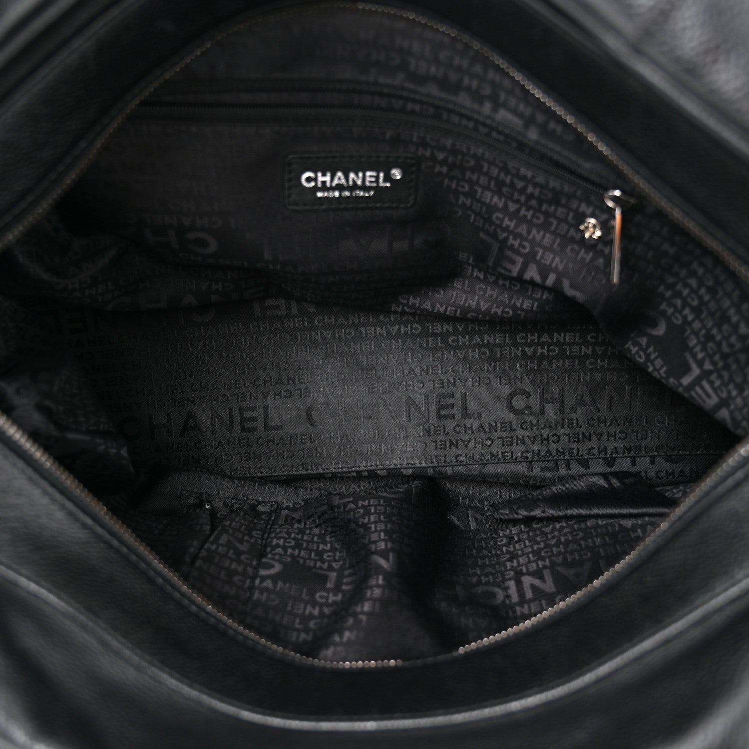 Chanel Caviar Square Stitched Large Satchel Black 5 of 10