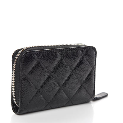 Chanel Caviar Quilted Incognito Zip Coin Purse Black 2 of 6