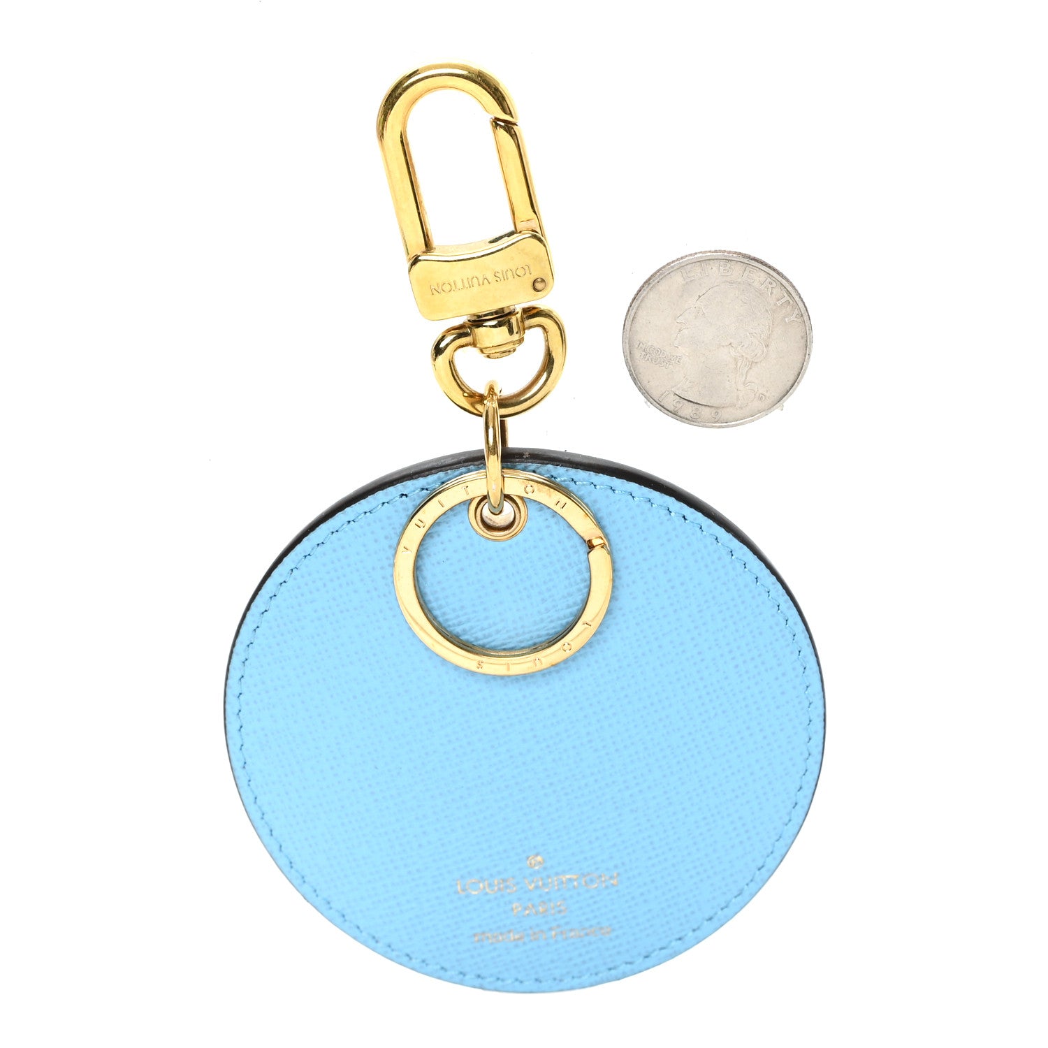 Louis Vuitton Damier Ebene Illustre Manchot Bag Charm Key Ring 2 of 3