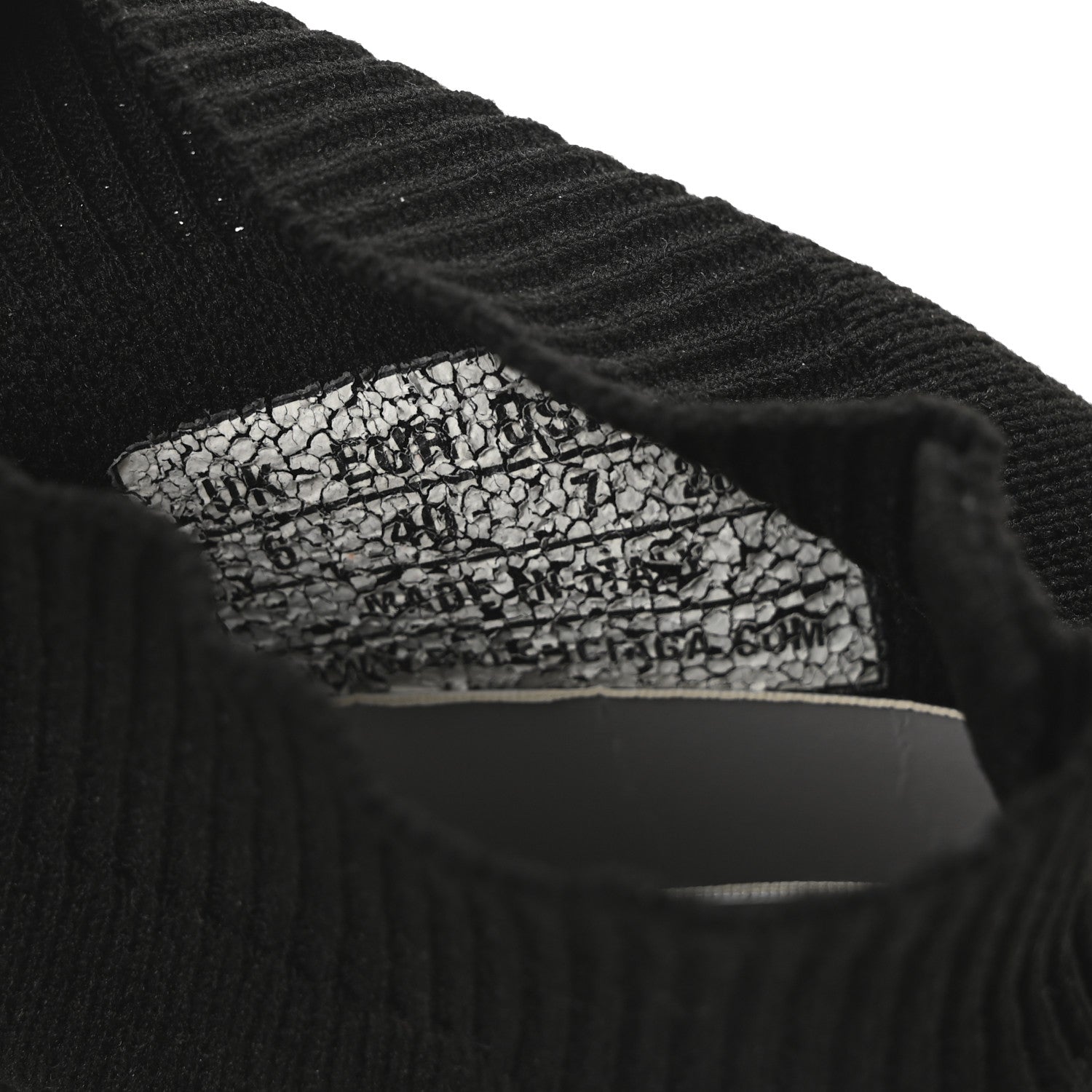 Balenciaga Neoprene Knit Womens Speed Sneakers 40 Black White 8 of 8