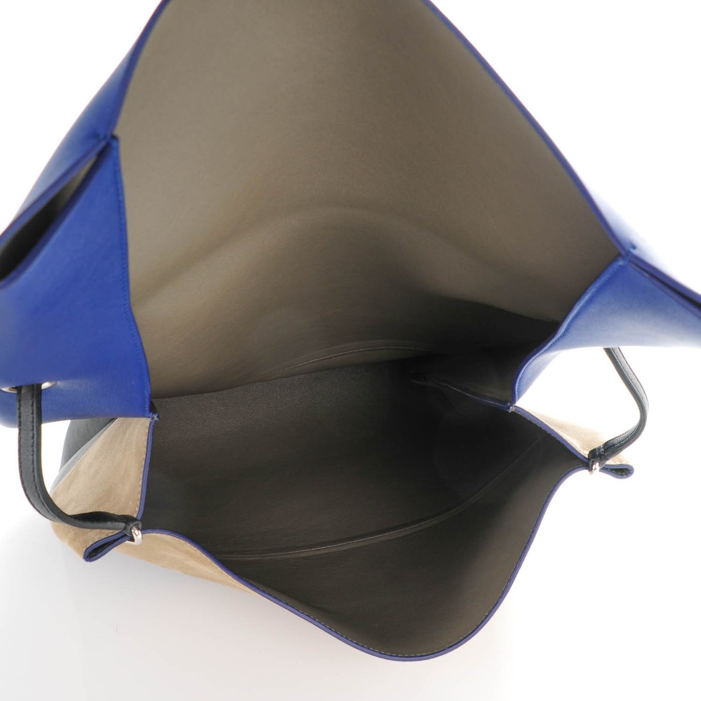 Calfskin Suede All Soft Shoulder Bag Indigo