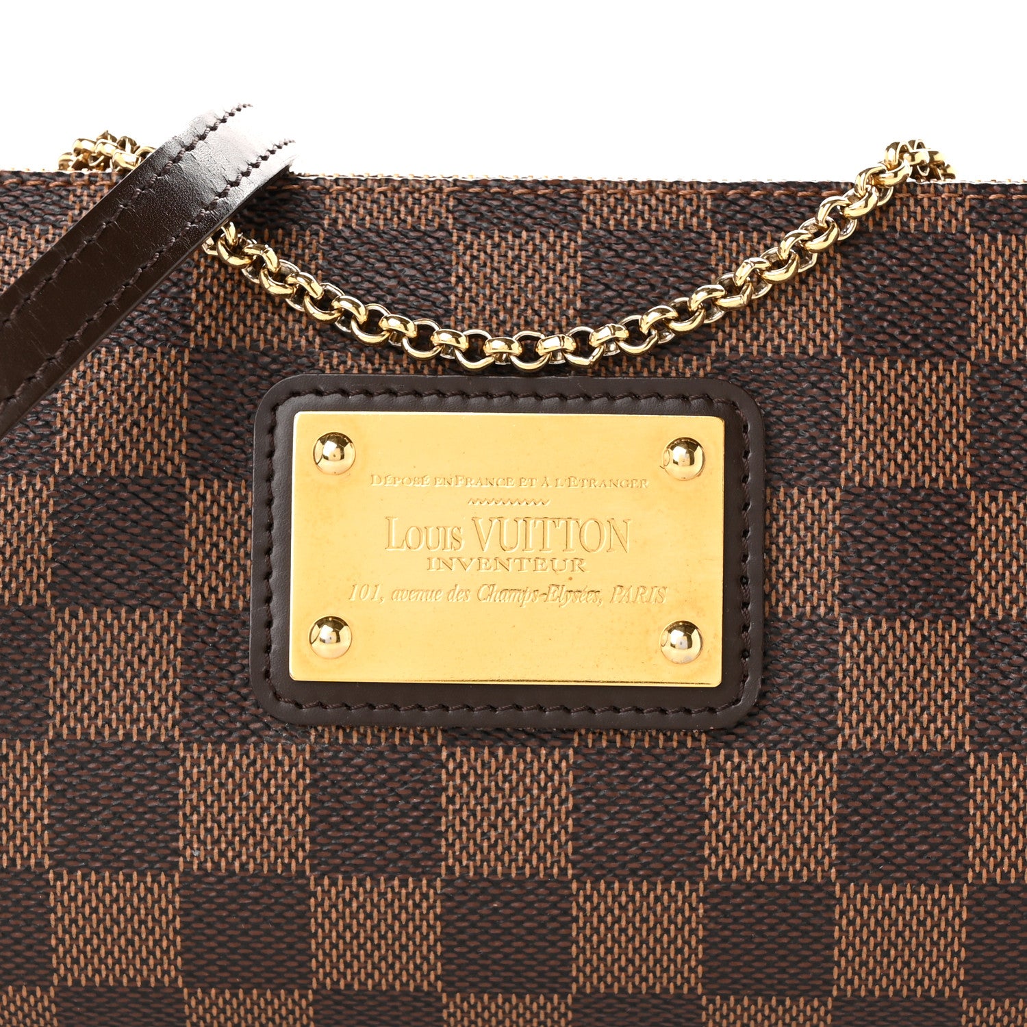 Louis Vuitton Damier Ebene Eva Clutch 6 of 8
