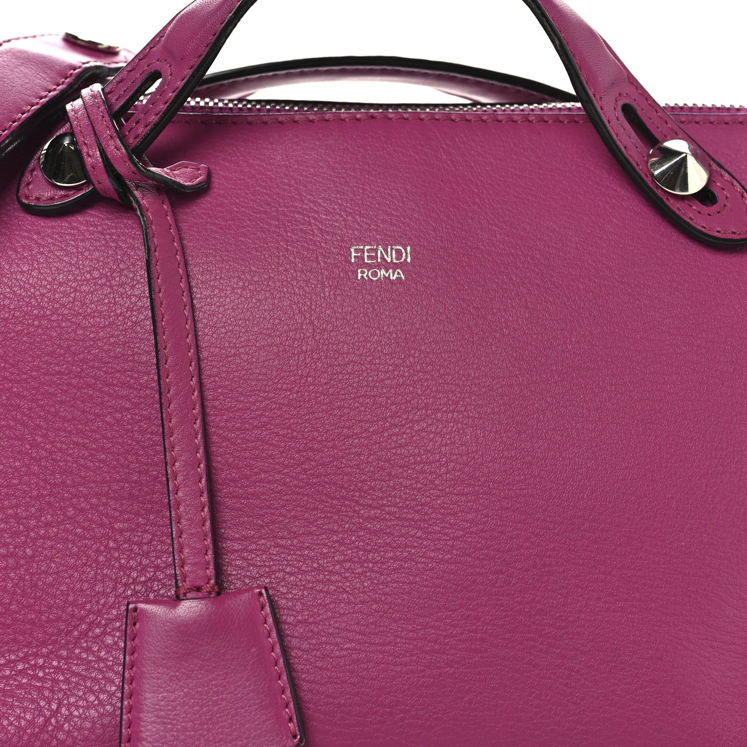 Fendi Vitello Dolce Medium By The Way Boston Bag Magenta 9 of 15