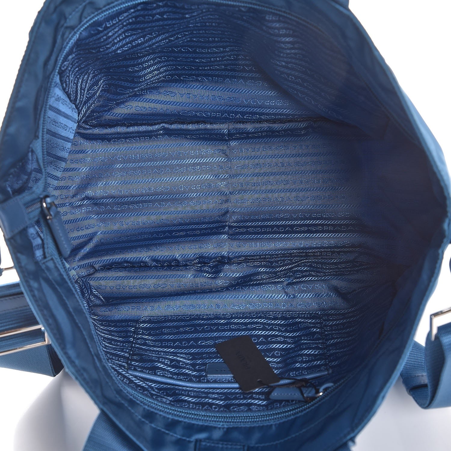 Prada Tessuto Nylon Tote Cobalto 6 of 10