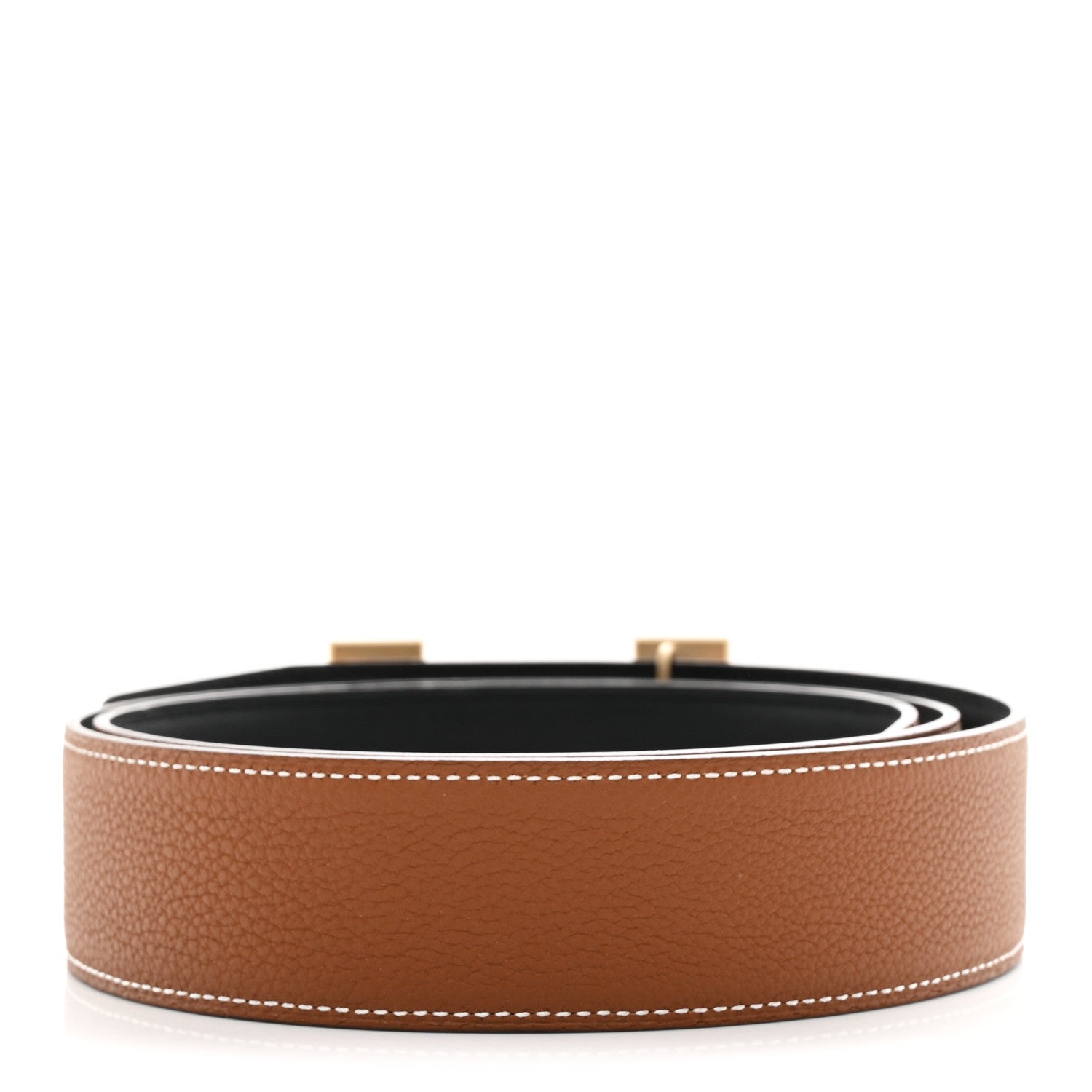 Hermes Box Togo 38mm Constance H Belt 90 36 Black Gold 2 of 6