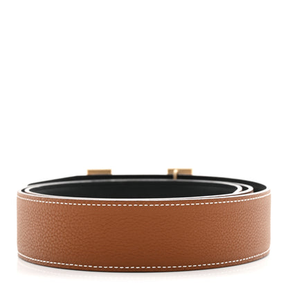 Hermes Box Togo 38mm Constance H Belt 90 36 Black Gold 2 of 6