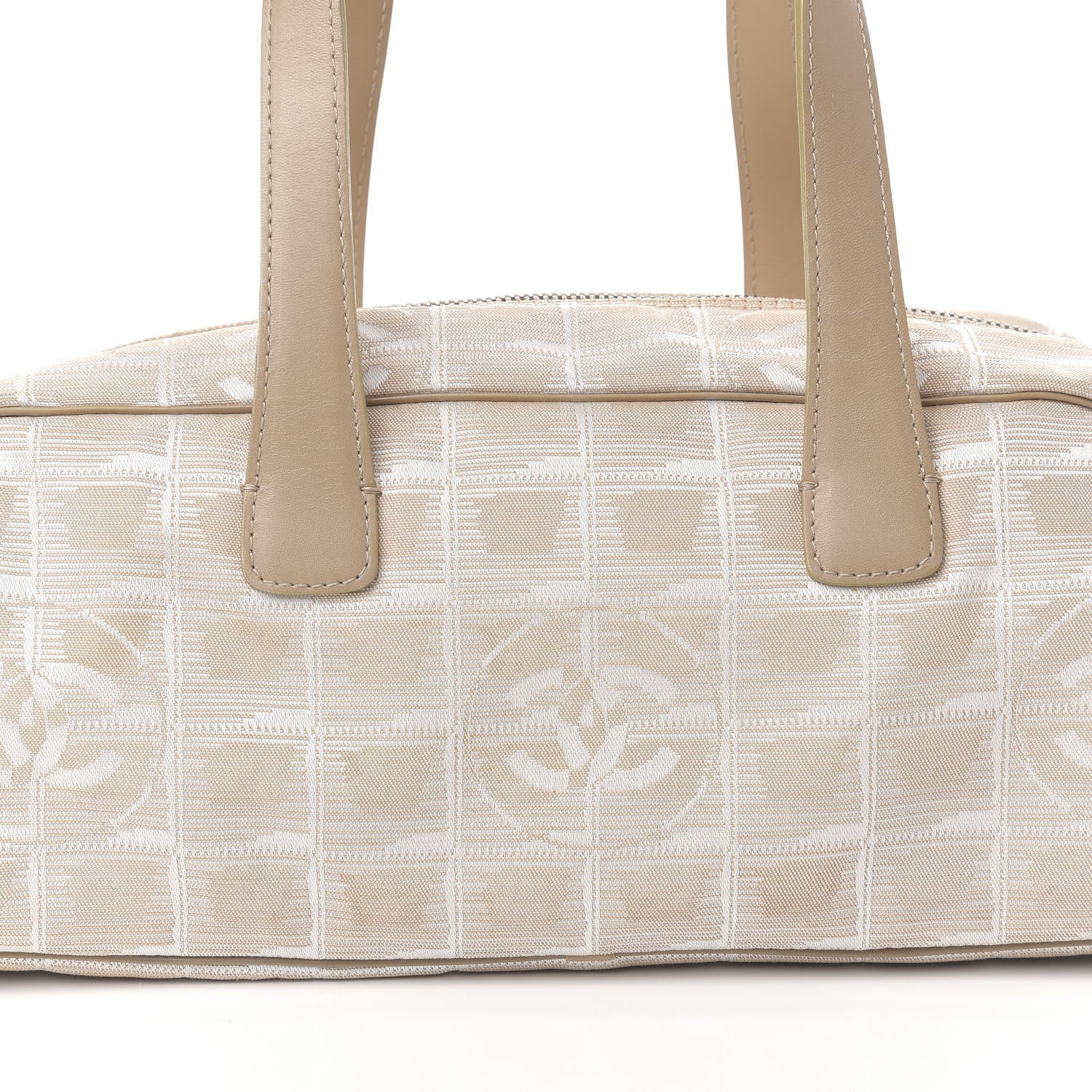Chanel Nylon Travel Bowler Beige 11 of 11