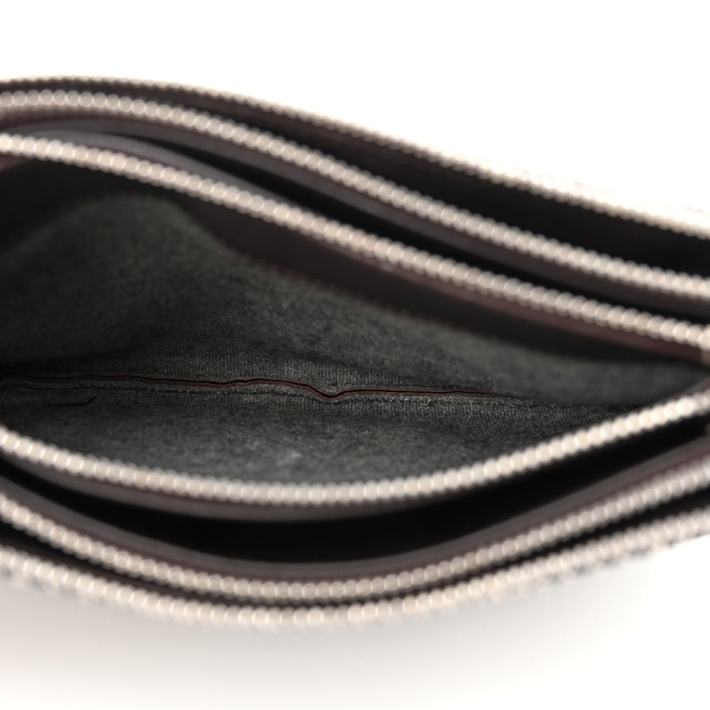 Lambskin Small Trio Crossbody Bag White Brown