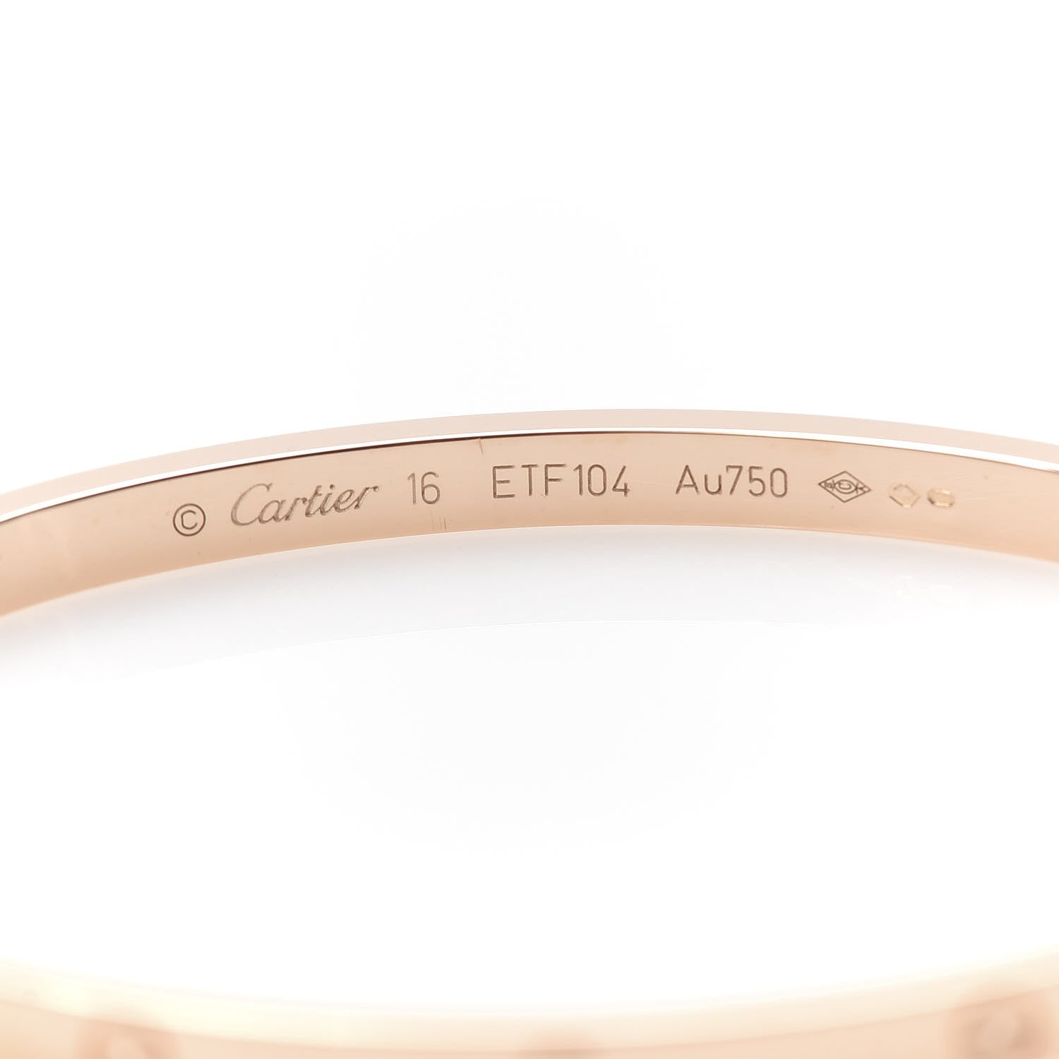 Cartier 18K Pink Gold Small LOVE Bracelet 16 5 of 6