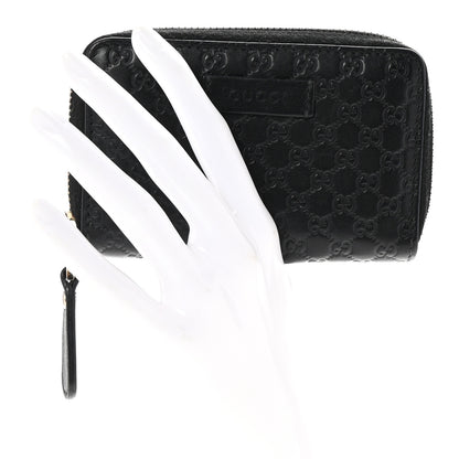 Gucci Microguccissima Zip Around Card Case Black 2 of 7