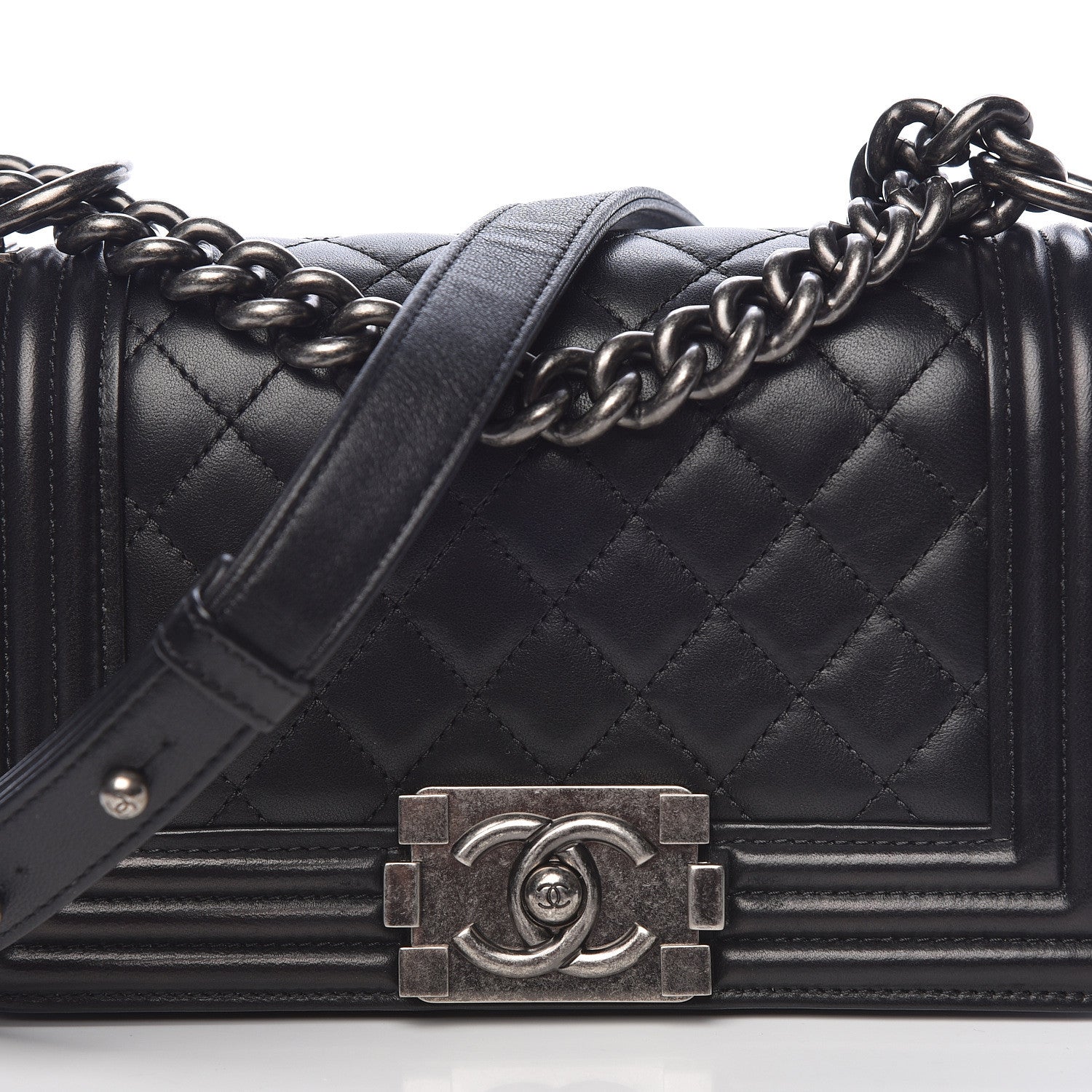 Chanel Calfskin Quilted Small Boy Flap Black 10 of 19