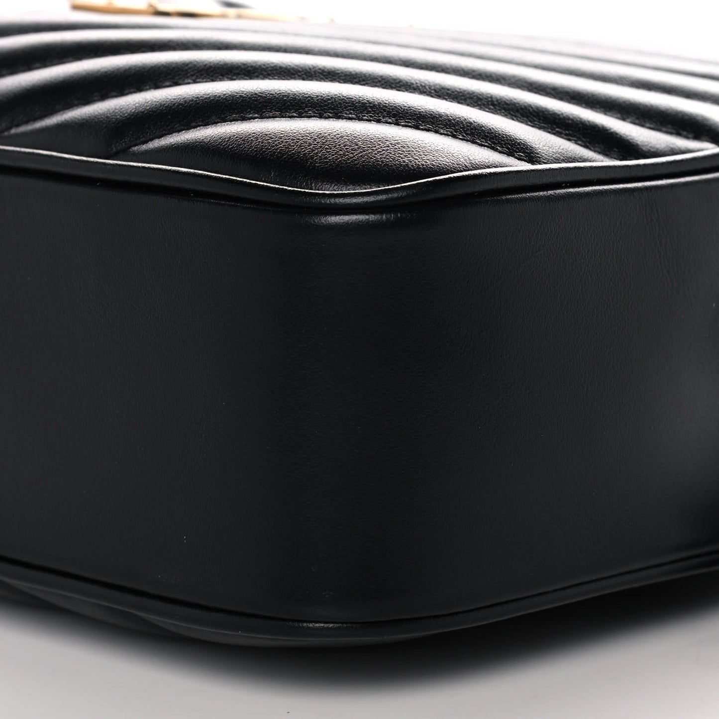 Calfskin Matelasse Monogram Lou Camera Bag Black