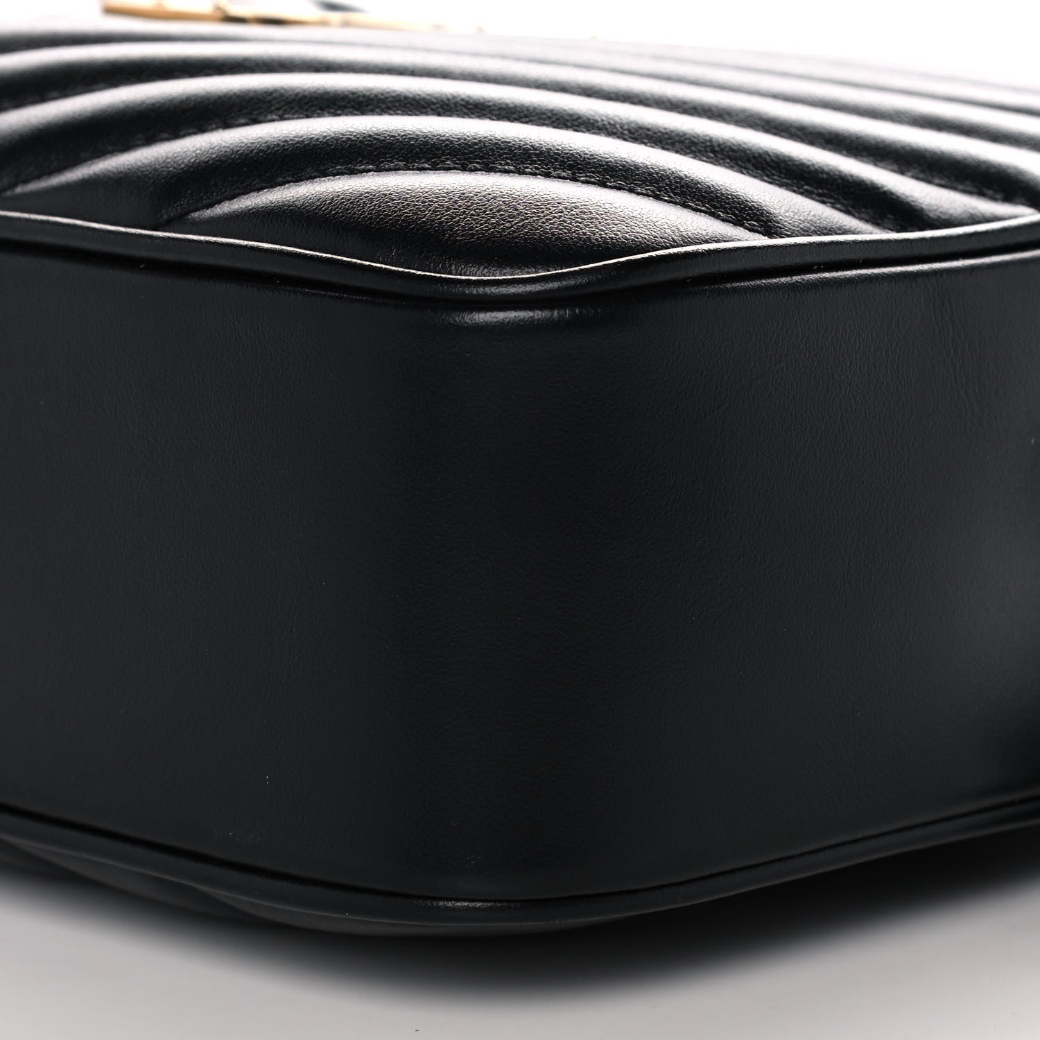 Saint Laurent Calfskin Matelasse Monogram Lou Camera Bag Black 11 of 12