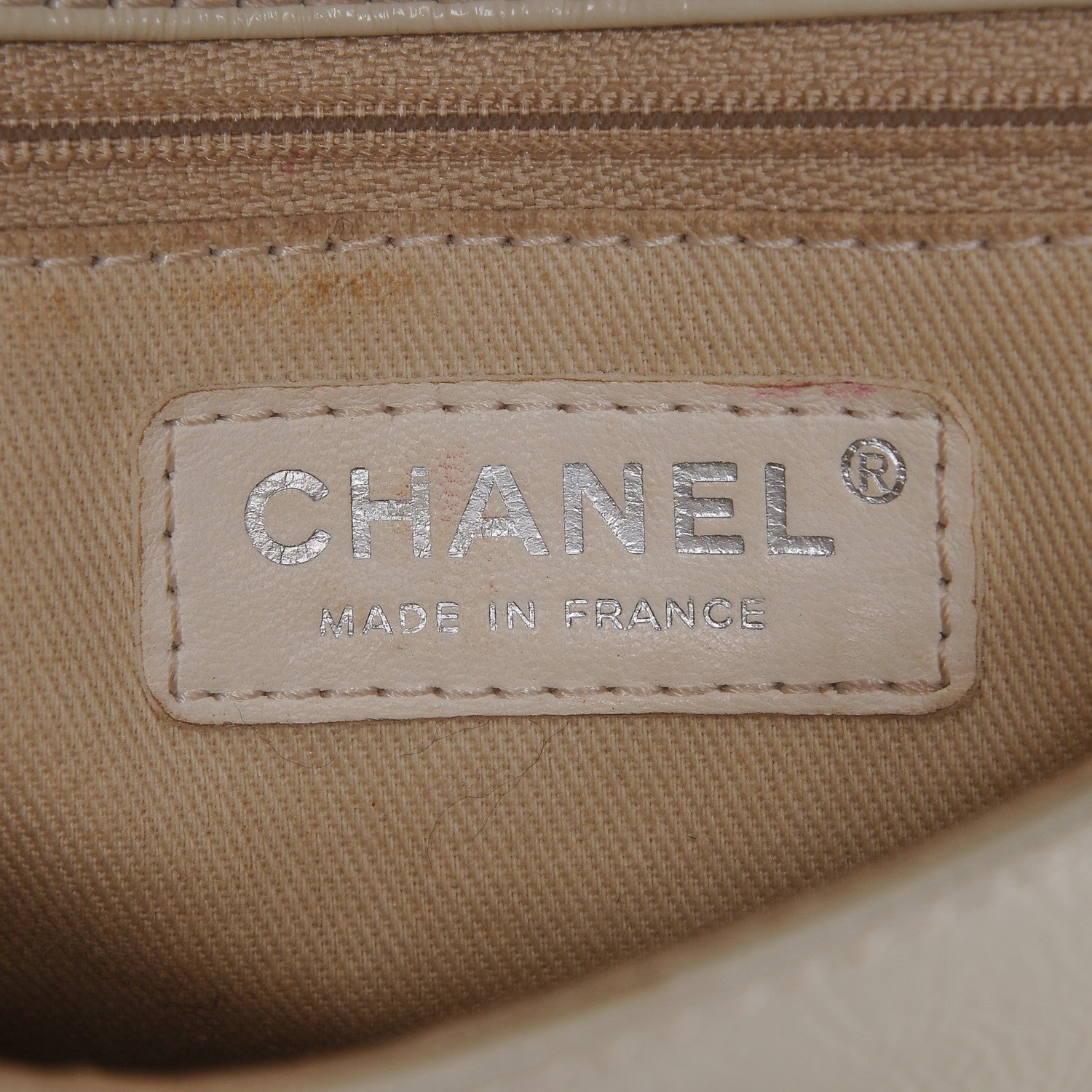 Chanel Distressed Patent Calfskin Small Frame Single Flap White 7 of 8