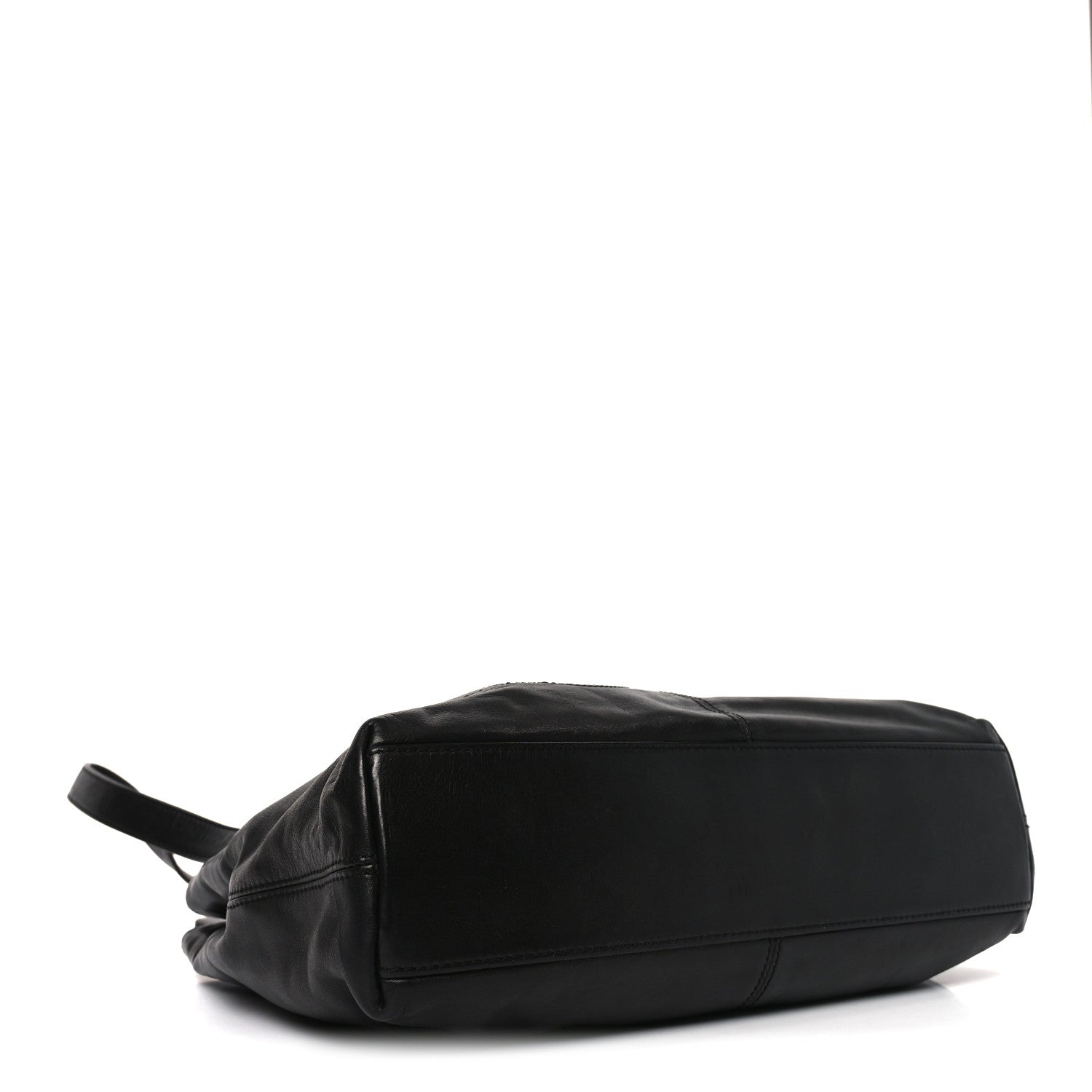 Chanel Lambskin CC Stitched Tote Black 4 of 10