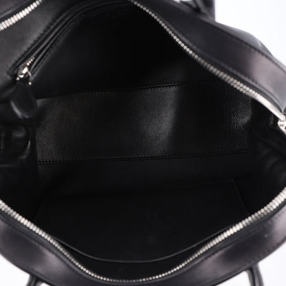 The Row Polished Saddle Calfskin Agnes Bag Black 5 of 9