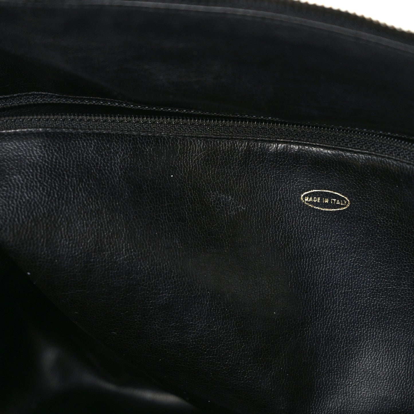 Lambskin Chevron Boston Black