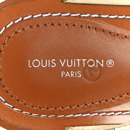 Louis Vuitton Damier Azur Sunny Flat Thong Sandals 37 6 of 8