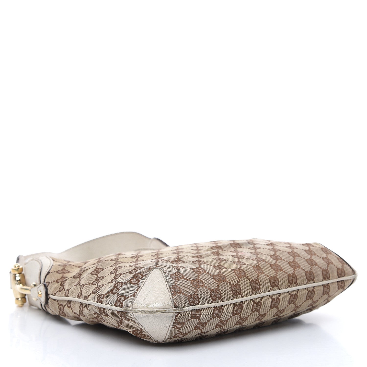 Gucci Monogram Creole Hobo Ivory 4 of 20