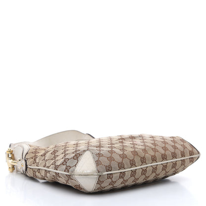 Gucci Monogram Creole Hobo Ivory 4 of 20