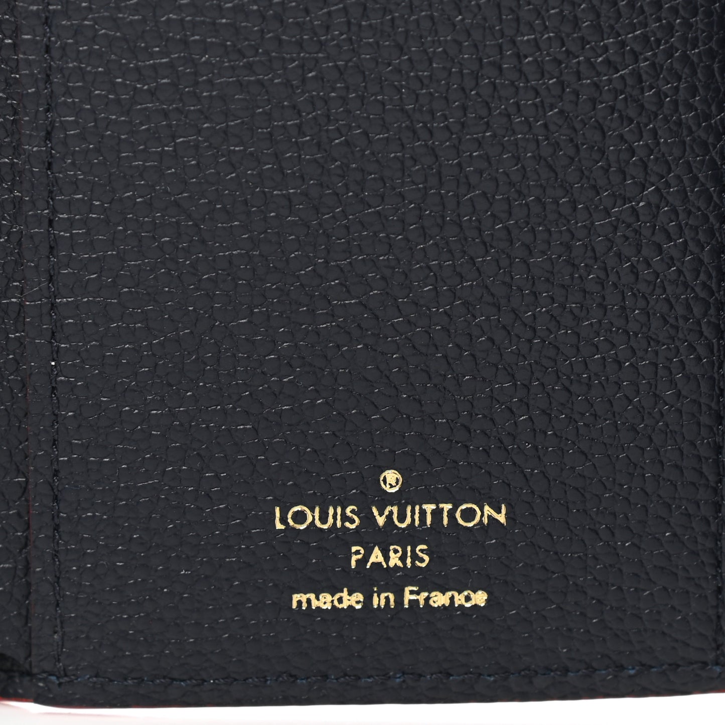 Empreinte Victorine Wallet Marine Rouge