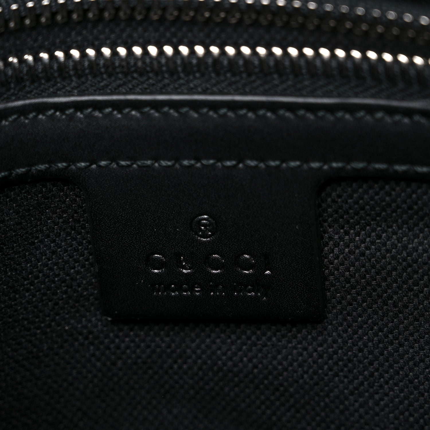 Gucci GG Supreme Monogram Appia Calfskin Web Flat Messenger Bag Black Grey 6 of 13
