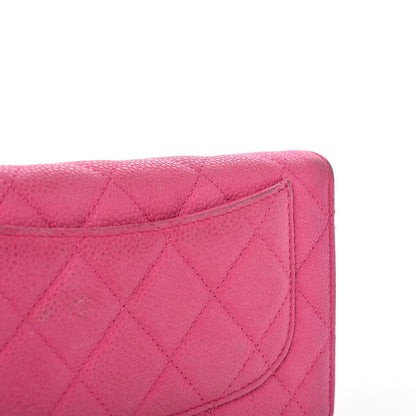 Chanel Iridescent Caviar Quilted Large Flap Wallet Pink 11 of 18