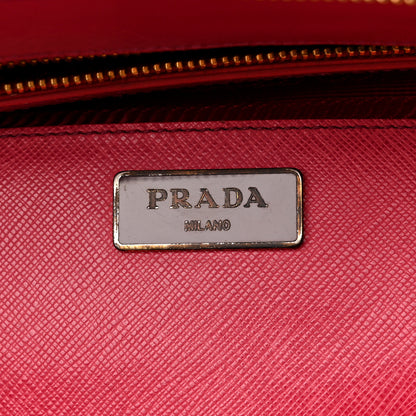 Prada Saffiano Medium Galleria Double Zip Tote Peonia 6 of 18