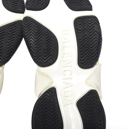 Balenciaga Fabric Mesh Womens Triple S Sneakers 38 Black Yellow 6 of 8
