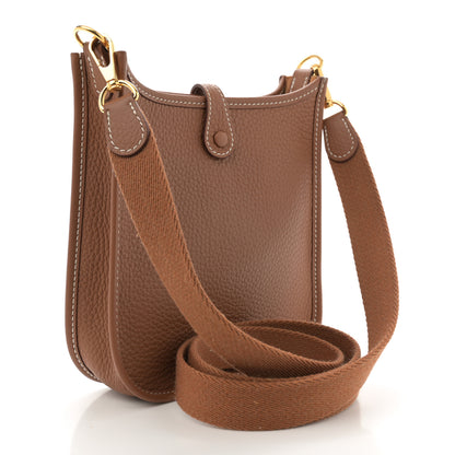 Hermes Taurillon Clemence Evelyne TPM Gold 3 of 11