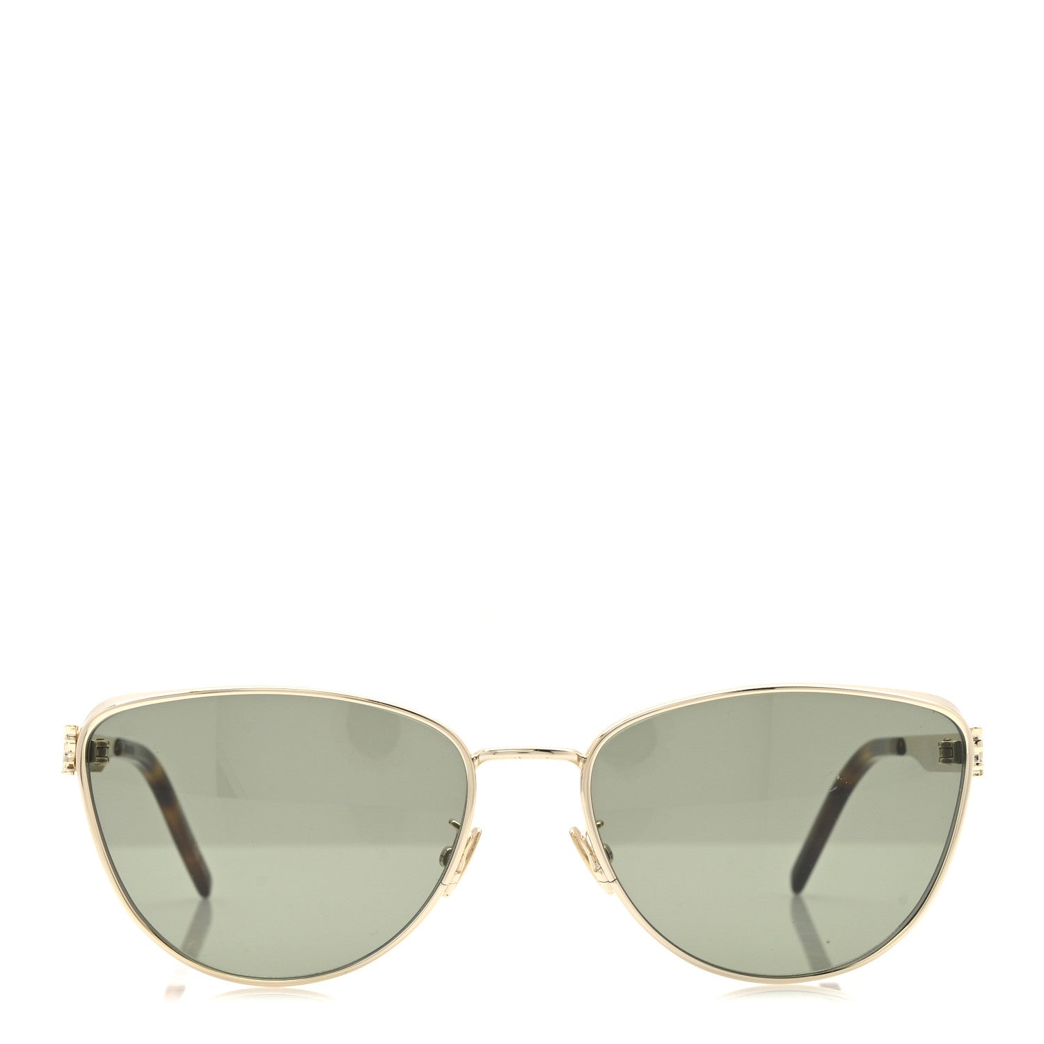 Saint Laurent Metal SL M90 Cat Eye Sunglasses Gold 2 of 7